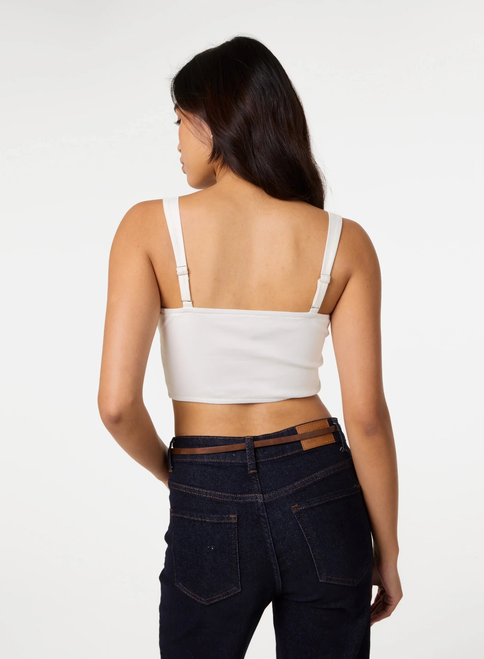 Tie Front Milkmaid Crop Top