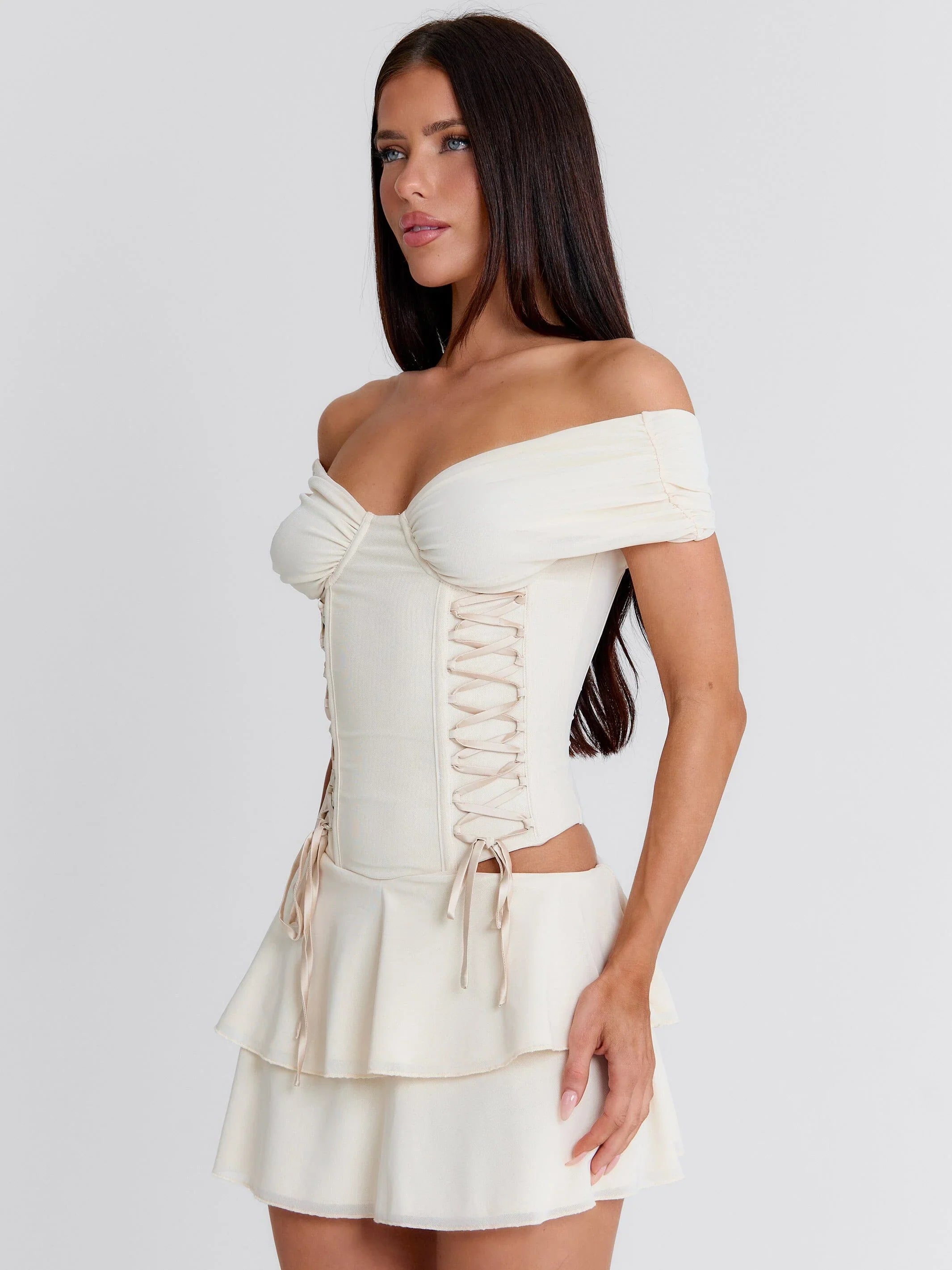 ADALYN MINI DRESS IVORY