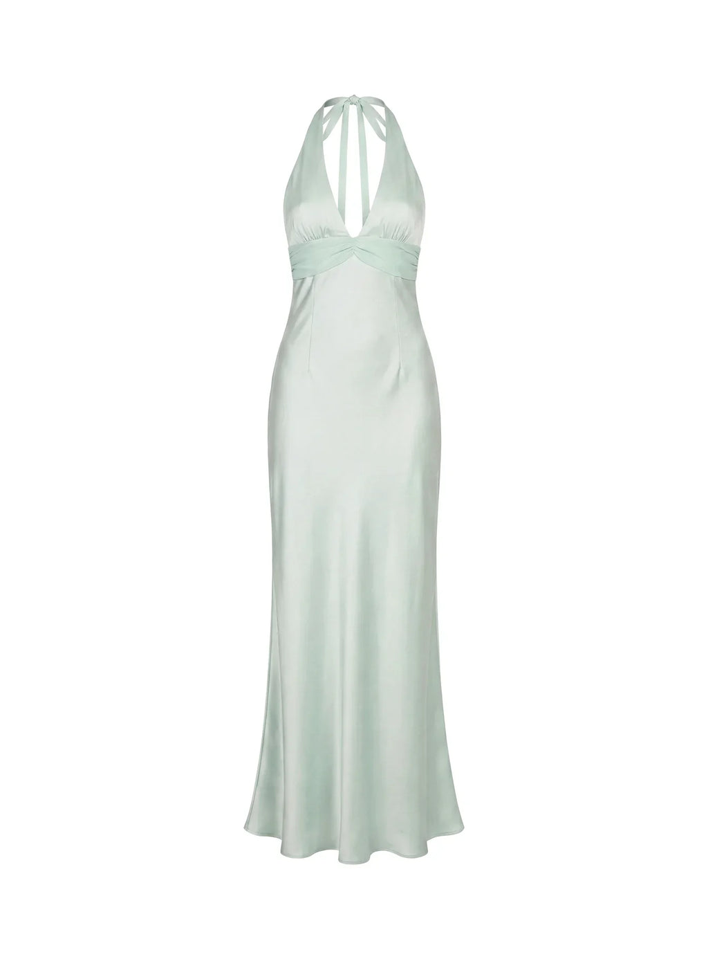 Odyssa Halter Maxi Dress Mint Green