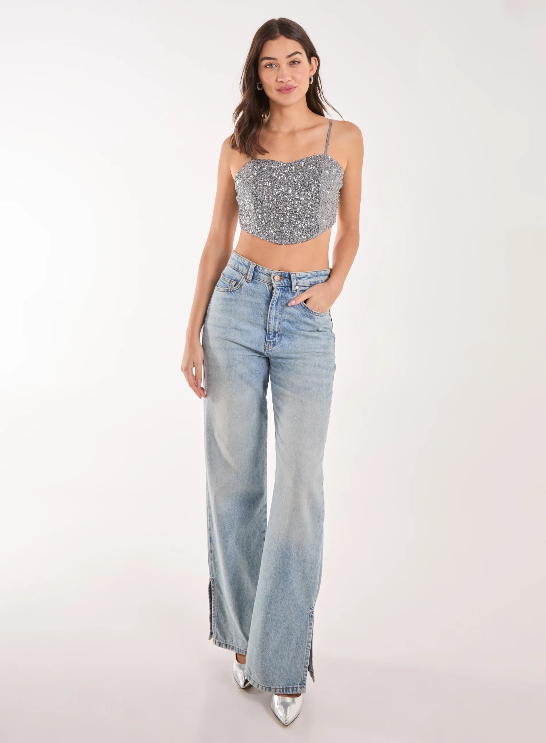 Sequin Corset Top