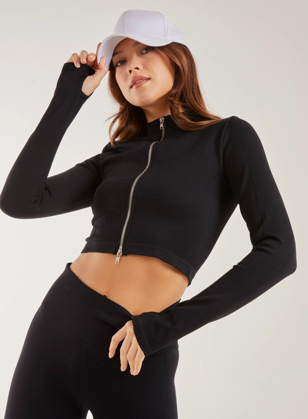 Active Rib Double  Zip Top