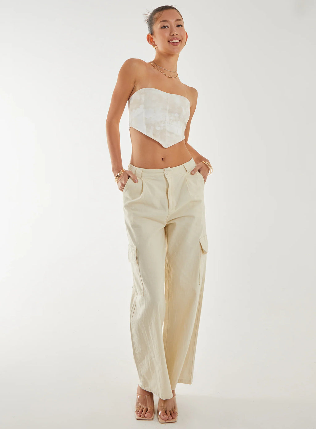 Watermark Seam Corset Top