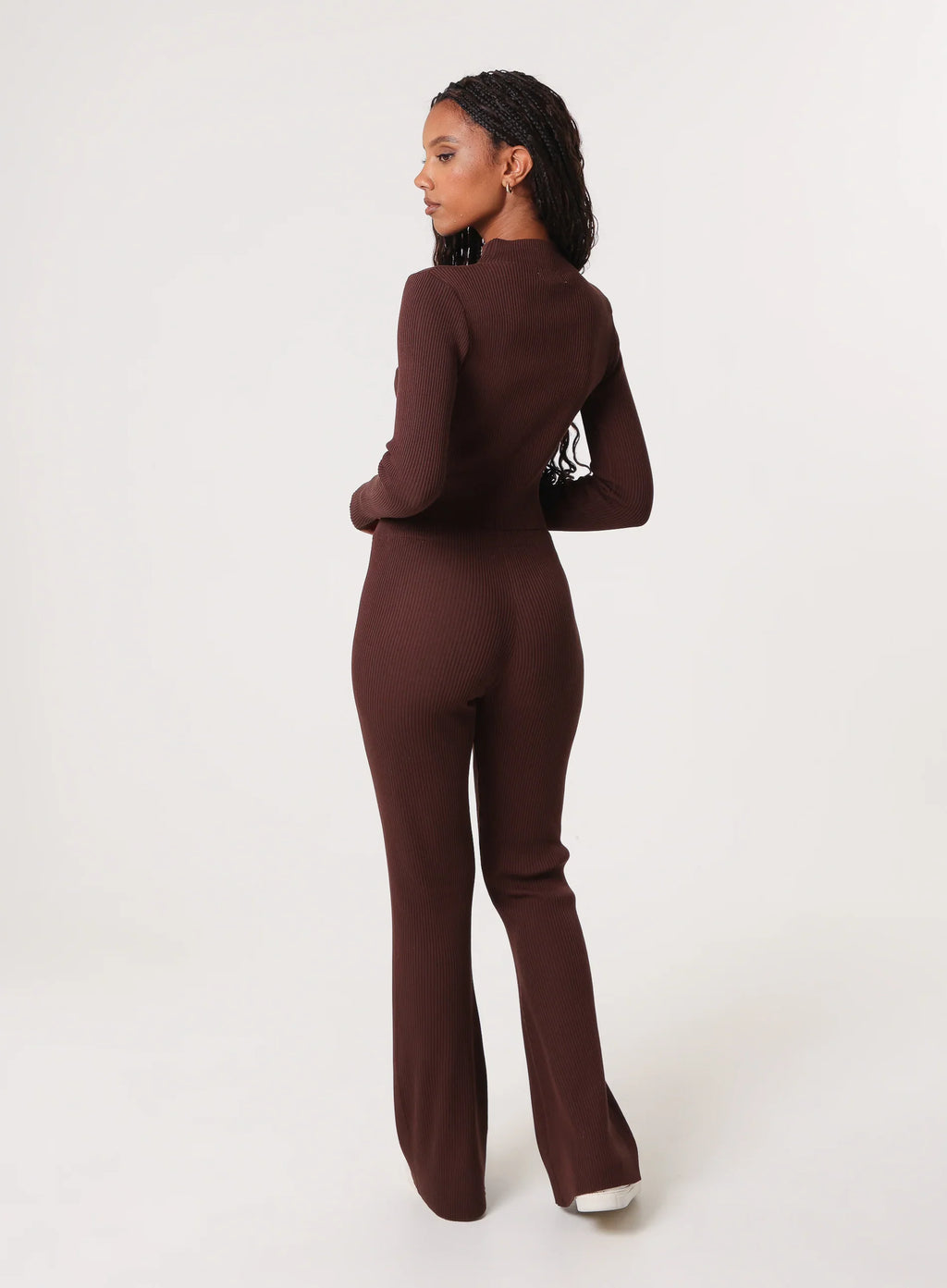 Zip Up Ribbed Set