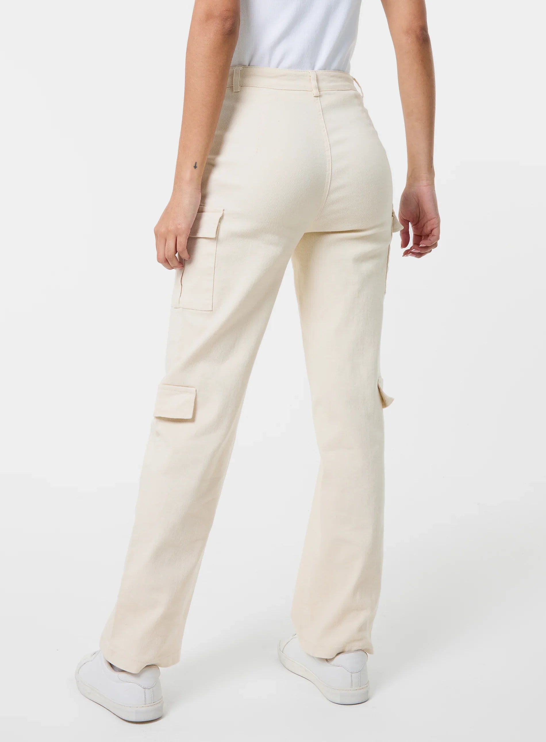 Straight Leg Multi Pockets Cargo Trousers