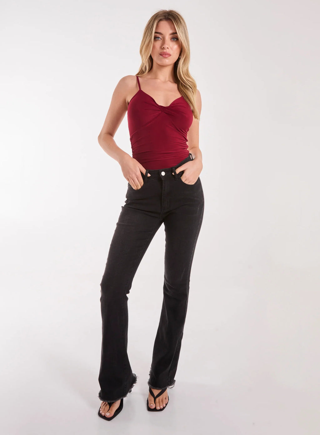 Slinky Twist Front Bodysuit