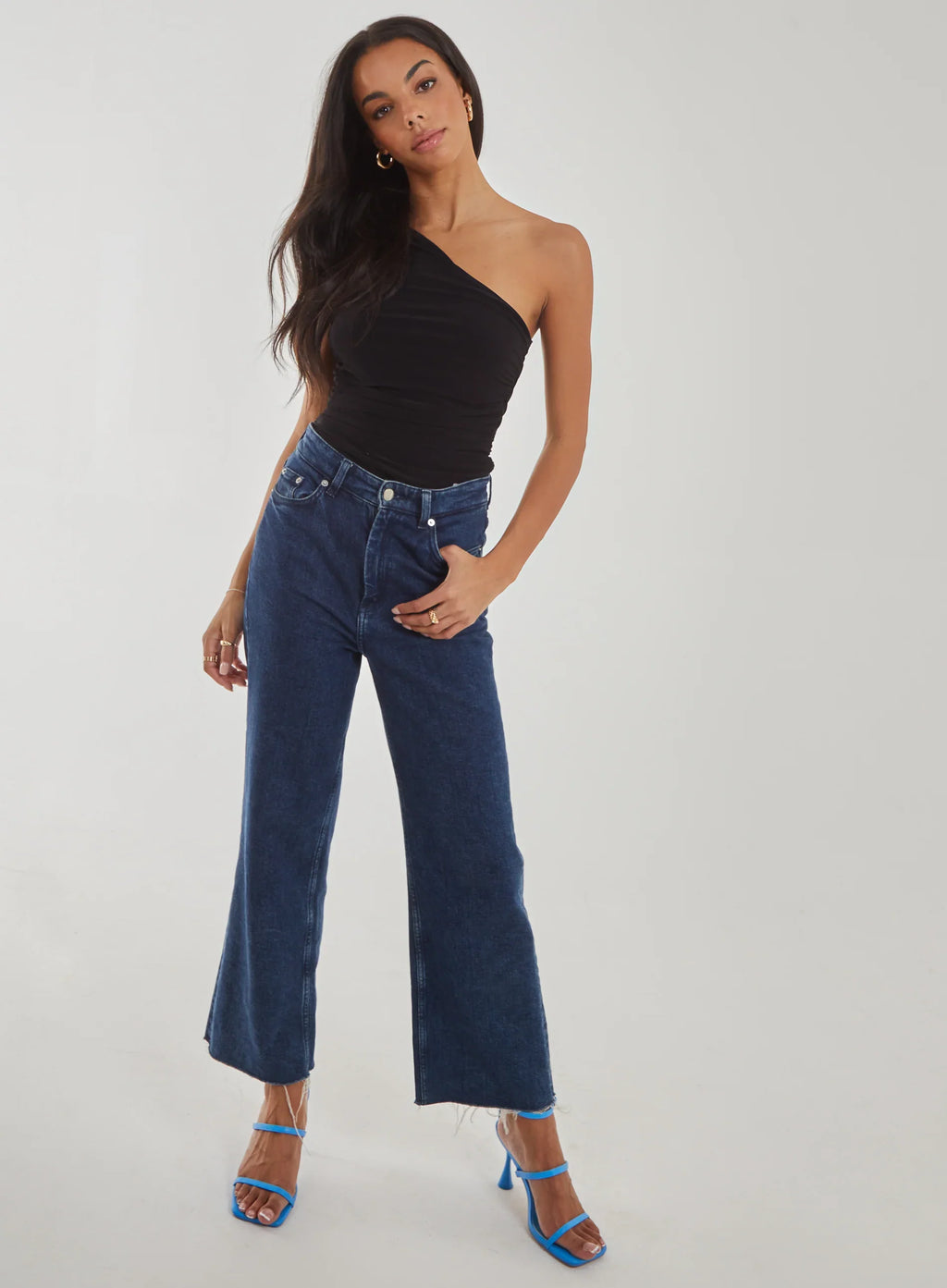One Shoulder Slinky Bodysuit