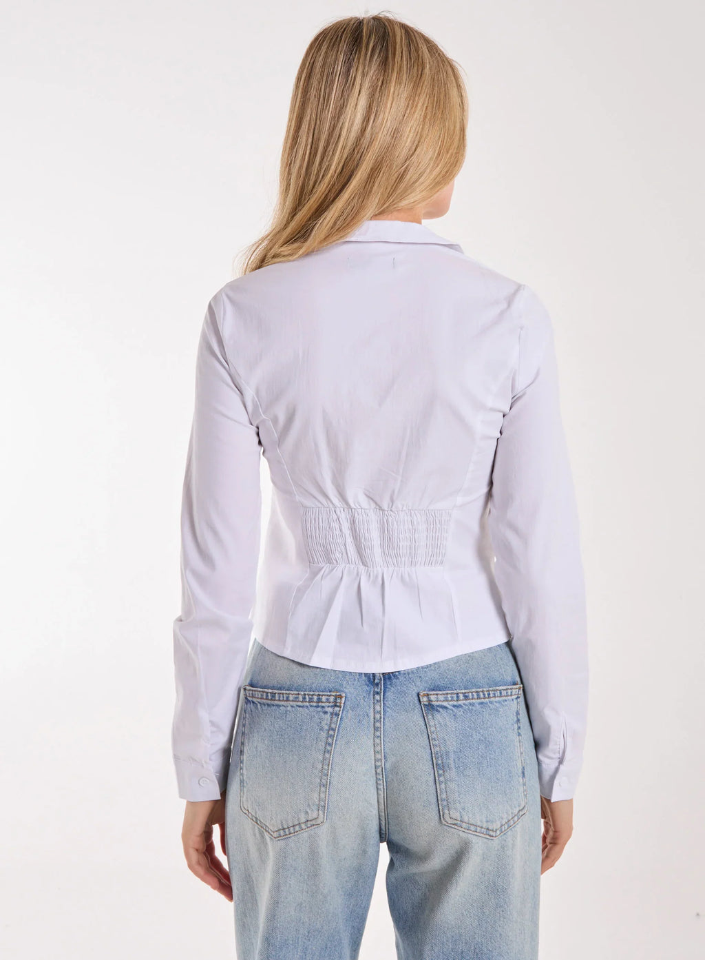 Long Sleeve Hook and Eye Shirt