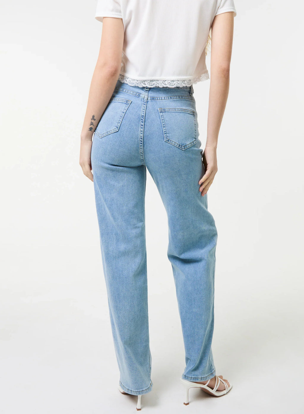 Spray Heart Detail Jeans