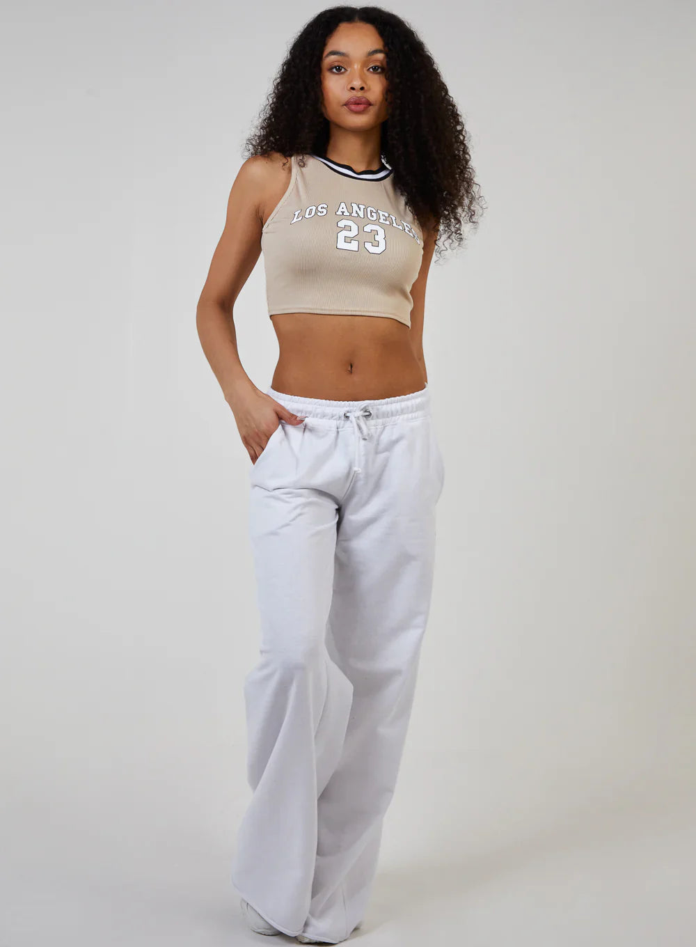 Sports Stripe Varsity Super Crop