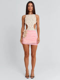 MADISONA MINI DRESS CREAM POLKA DOT
