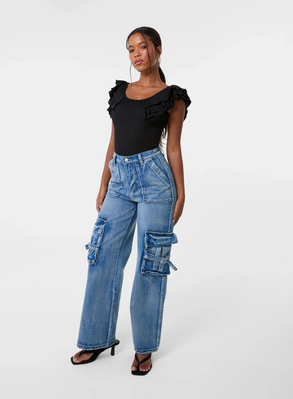 Ruffle Sleeve Bodysuit