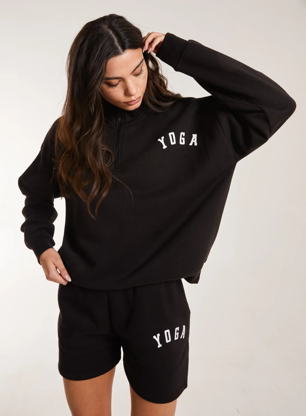 Collared Lounge Yoga Sweatshirt