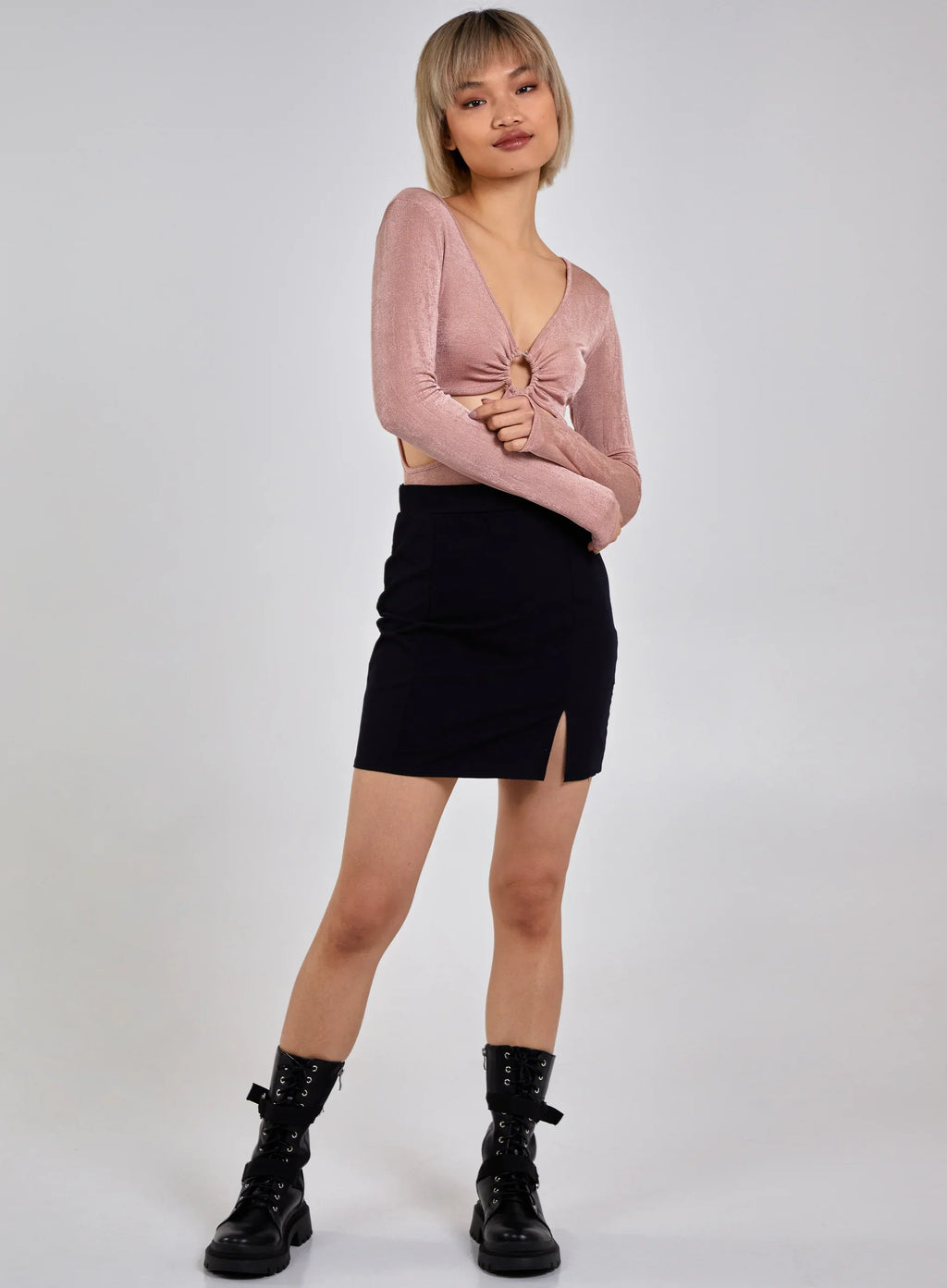 Cut Out Slinky Bodysuit