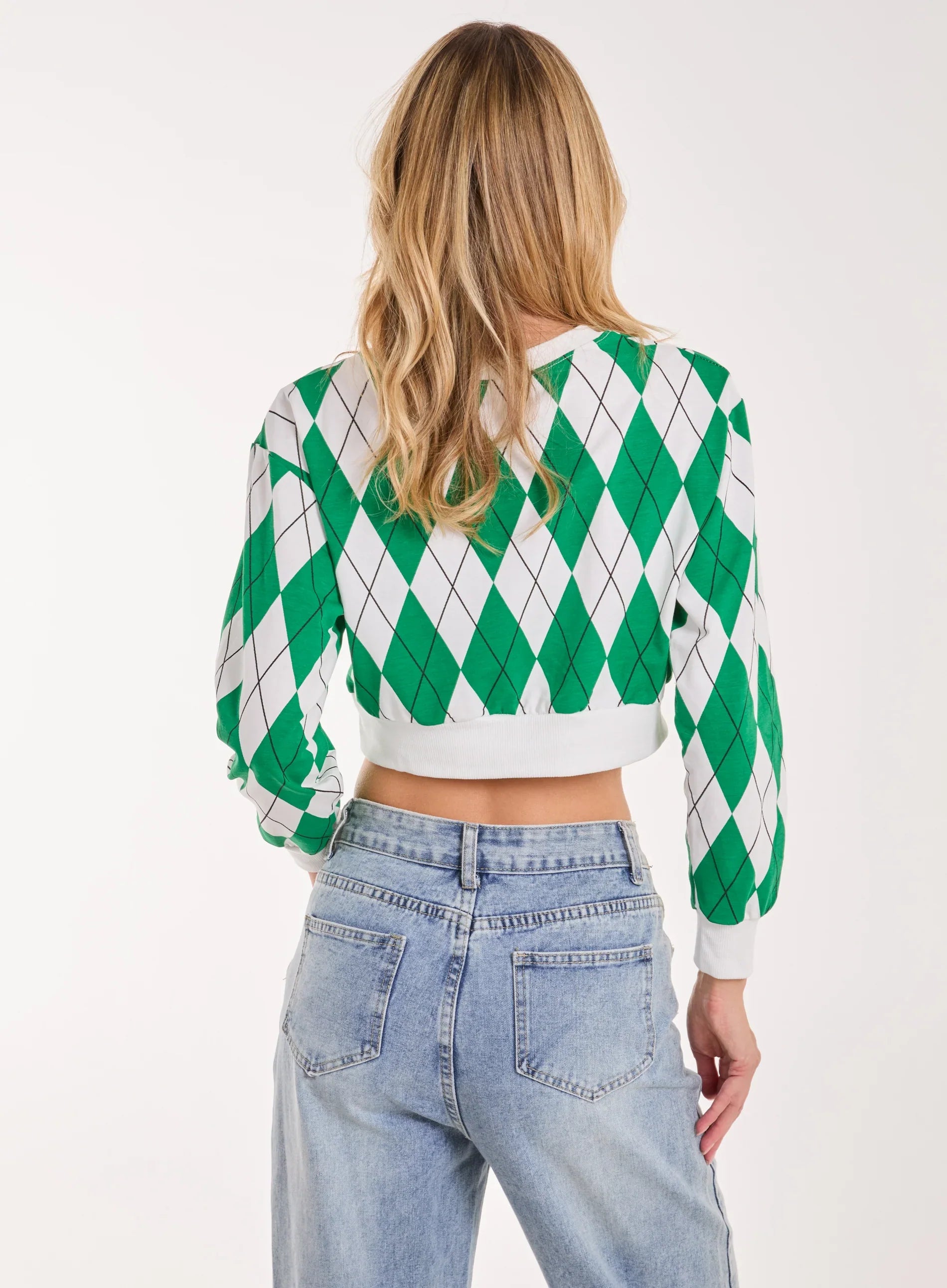 Long Sleeve Diamond Top