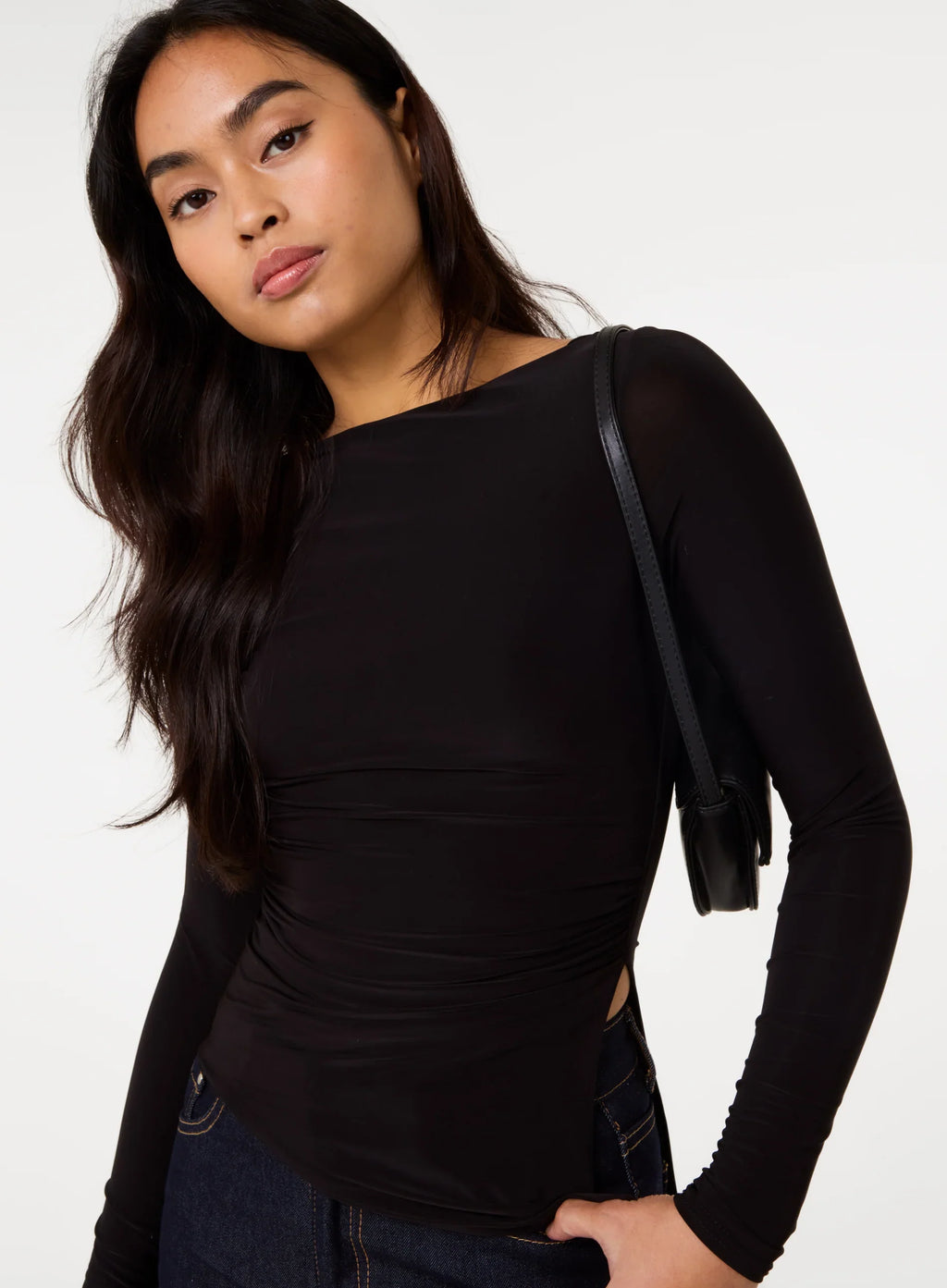 Long Sleeve Asymmetric Top