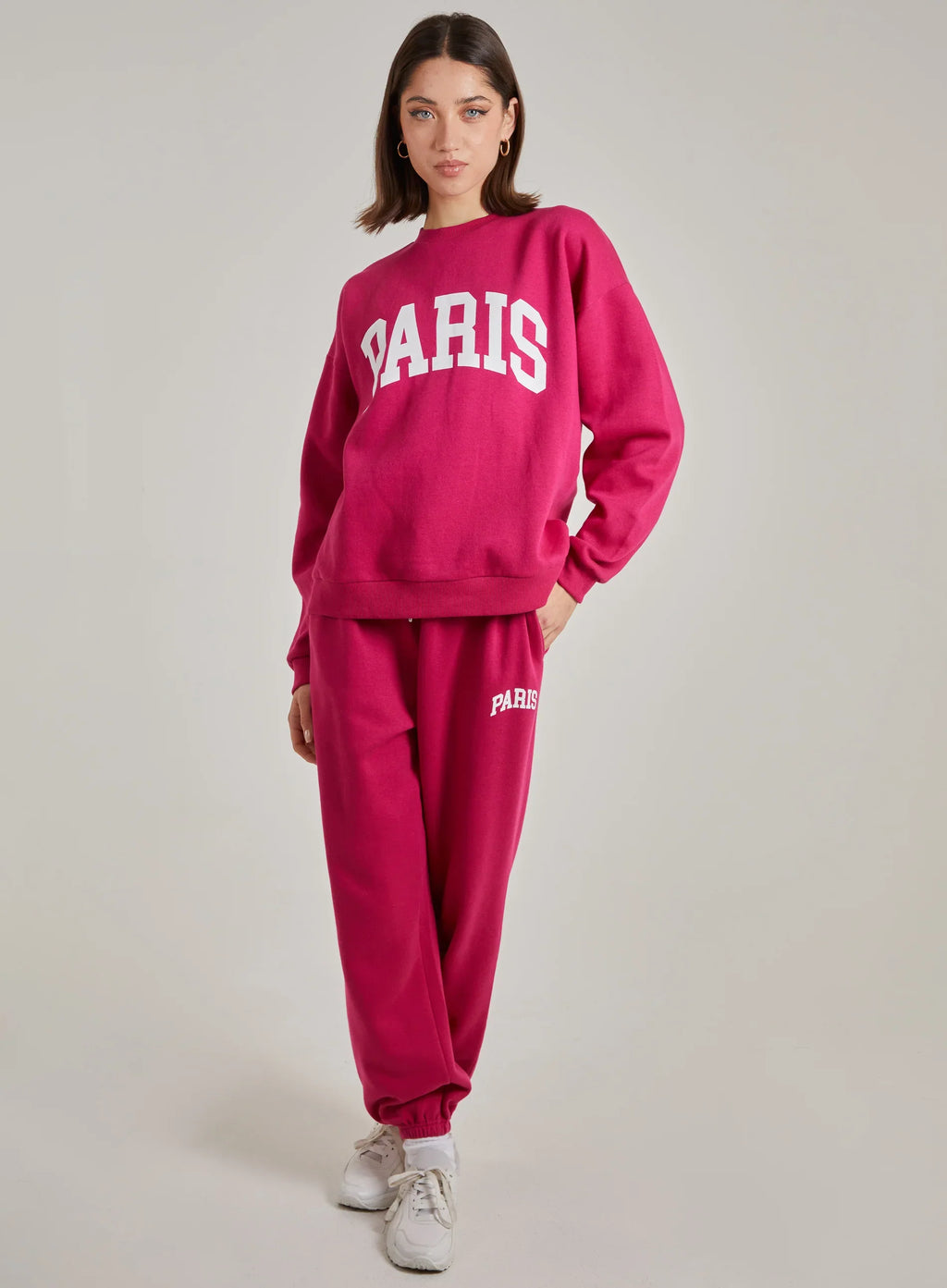Paris Slogan Oversized Sweatshirt