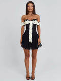 PRESLEY MINI DRESS BLACK POLKA DOT