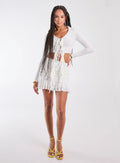 Ruffle Slinky Mini Skirt