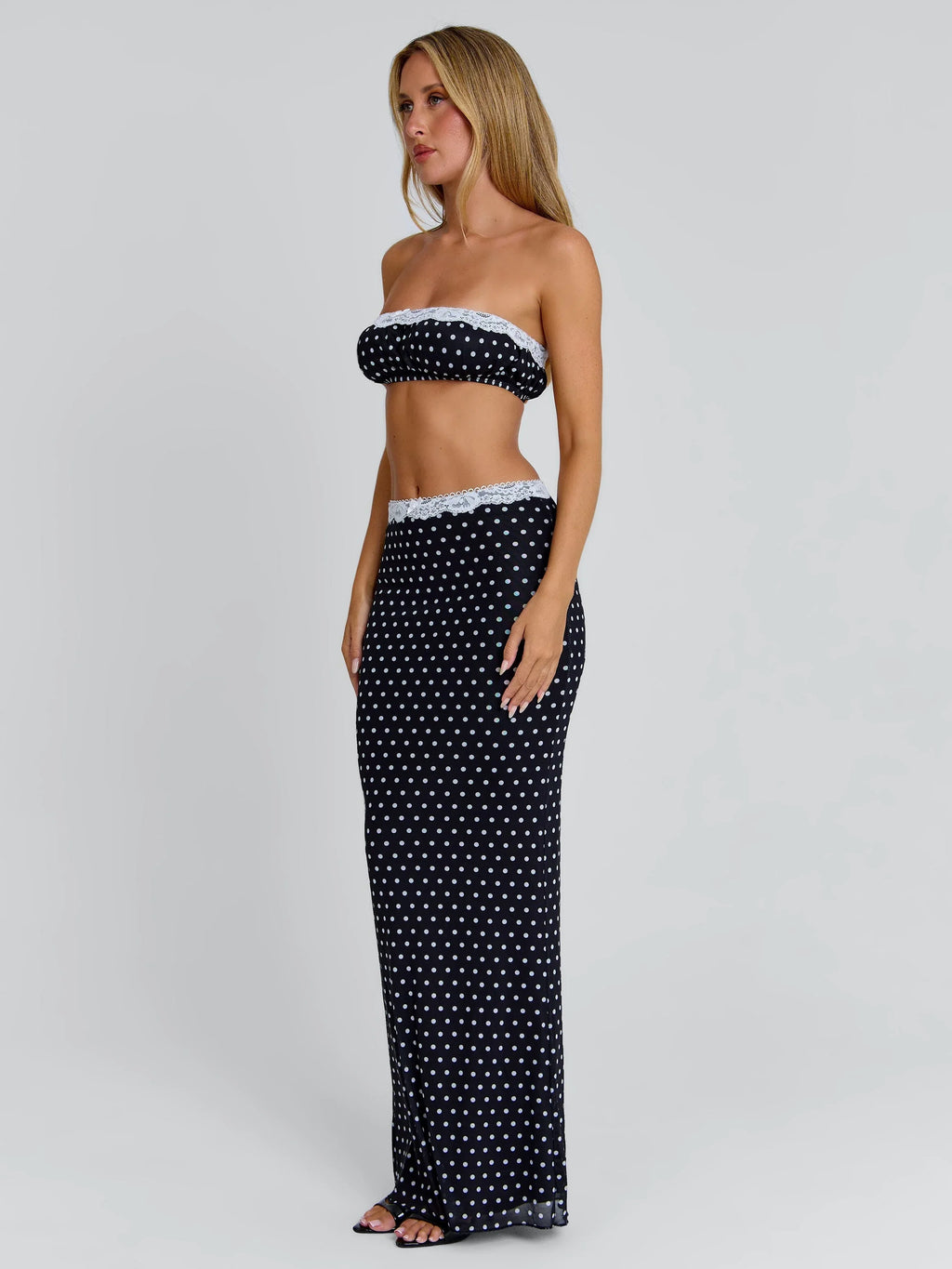 CALI MAXI SKIRT POLKA DOT