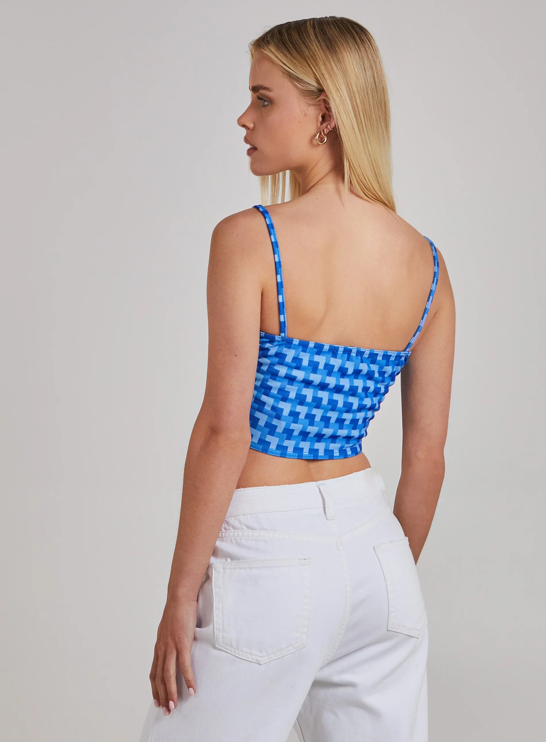 Geometric Print Cami Top